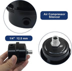 2 Pcs Air Compressor Silencer, 1/4 Inch Thread Intake Filter Muffler, 12.5 mm - Image 4