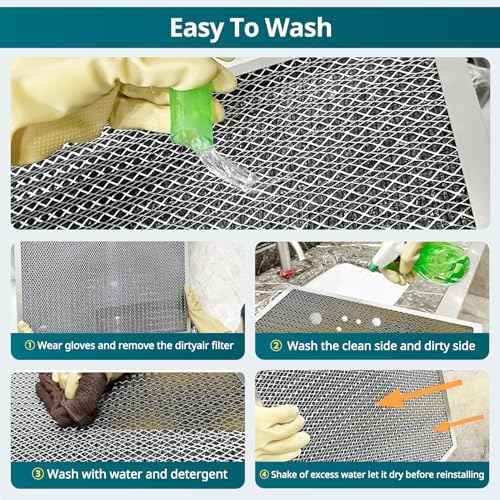 Torjim 14x20x1 Air Filter-MERV8, Washable & Reusable AC/HVAC Permanent Electrostatic Furnace Filters, Breathe Fresher, Easy Install