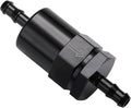 1/4" Billet Inline Fuel Filter 30 Micron Aluminum Black by Podavelle