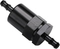 5/16" Billet Inline Fuel Filter 30 Micron Aluminum Black by Podavelle