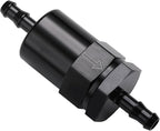 5/16" Billet Inline Fuel Filter 30 Micron Aluminum Black by Podavelle