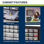 Akro-Mils 44-Drawer Plastic Drawer Storage Cabinet