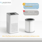 Nispira 3-in-1 True HEPA with Activated Charcoal Replacement Filters, - Image 3