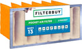 Filterbuy 16x25x12 6-Pocket Air Filter MERV 13 HVAC Replacement by Filterbuy