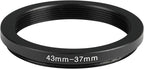 43-37mm Metal Step-Down Ring Adapter Compatible - Image 2
