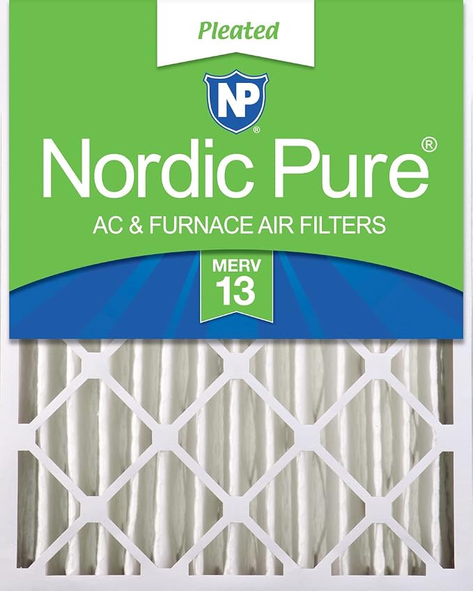 Nordic Pure 18x24x4 Pleated MERV 13 Air Filter 1 Pack by NordicPure