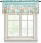 Summer Beach Sheer Valance Curtains by Houseown