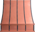 CT Copper Tailor Sloped Copper Vent Hood Island Mount, 1150 CFM Exhaust Fan by CTCopperTailor
