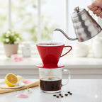 Fino Pour-Over Coffee Brewing Filter Cone, Number 2-Size, Brews 2 to 6-Cups - Image 2