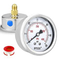 0-60 Psi Glycerin Liquid Filled Low Pressure Gauge, 2.5" Dial Size, 1/4" G Back by BPSSDI