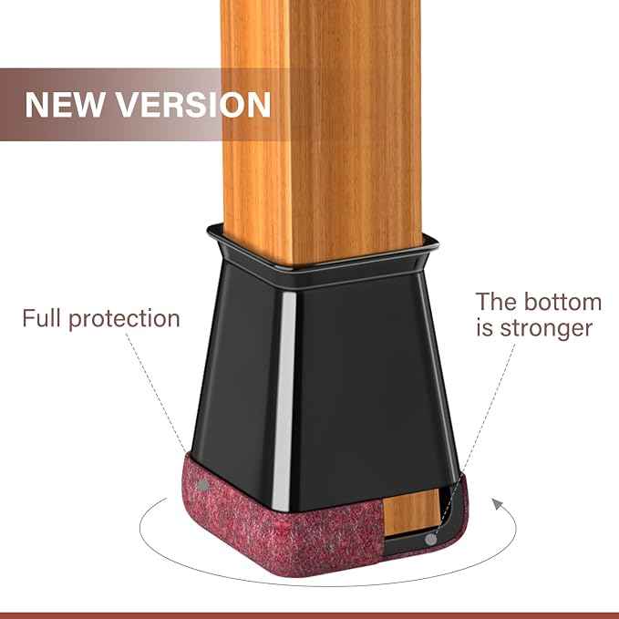 Chair Leg Floor Protectors Square Chair Leg Protectors