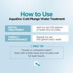 AquaDoc Cold Plunge Water Treatment - 8oz - Ice Bath Cleaner and Water - Image 4