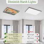 Fluorescent Light Covers for Ceiling Lights Cactus Desert Magnetic Light - Image 5