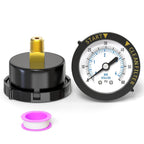 0-60PSI Pool Filter Pressure Gauge, 1/4" NPT Back Mount, with Plastic