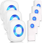 Wireless Door Bell, PHYSEN Waterproof Doorbell Chimes