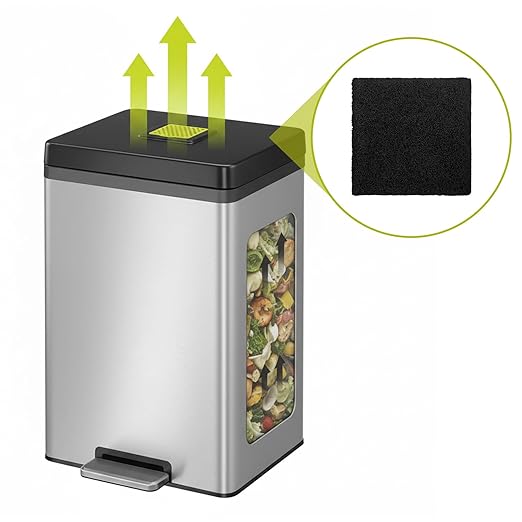8 Pack Trash Can Odor Filter Refills - Image 4