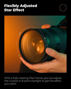 K&F CONCEPT 49mm Variable Star Filter Cross Screen Starburst Filter 4, 8 Points - Image 6