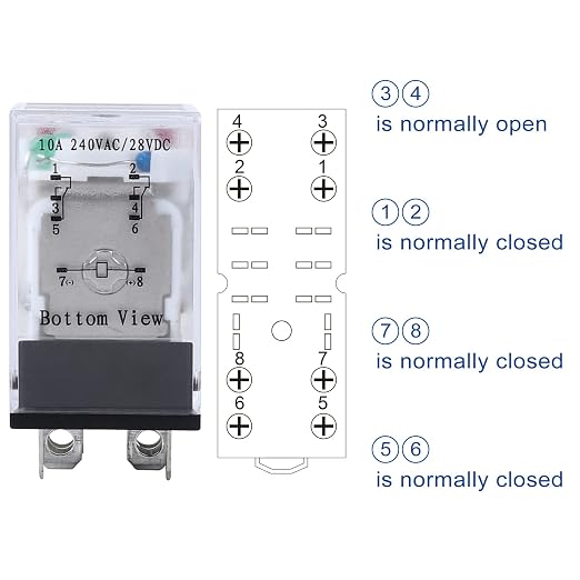Electromagnetic Power Relay, 8-Pin 10 AMP 12V DC Relay Coil - Image 5