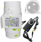 3 Inch Inline Duct Extractor Fan 75Mm 12V Powerful Exhaust Blower Speed by Unknown