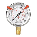 0 to 200 Psi Pressure Gauge, Glycerin Liquid Filled, 2.5 inch Dial, 1/4" NPT - Image 8