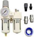 YSIL 3/8" NPT Compressed Air Filter Regulator Lubricator Two Units Combo Air by YSIL