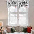 Kitchen Knife Fork Tie Up Valance Curtains - Image 3