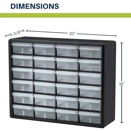 Akro-Mils 24-Drawer Plastic Drawer Storage Cabinet