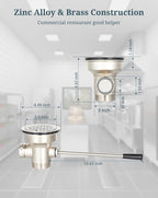 3-1/2 Inch Commercial Sink Drain - Image 5