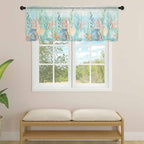 Summer Beach Sheer Valance Curtains - Image 4