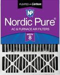 Nordic Pure 20x25x5 Lennox X6673 X6675 Replacement Air Filter MERV 8 + Carbon 1 by NordicPure