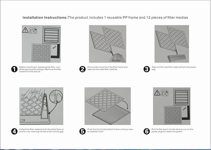 LEKEN 20x20x1 AC Furnace HVAC Filter Reusable Electrostatic Filters MERV 13 - Image 6
