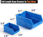 Wallmaster Wall Mounted Storage Bins, Wall Storage Bins Parts Rack 10 Bins&3