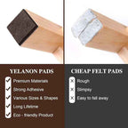 Yelanon Felt Furniture Pads -182 Pcs Premium Felt Pads