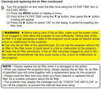 AWO UX36761 Replacement Projector Air Filter - Image 6