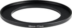 58-77mm Metal Step-Up/Down Ring Adapter Compatible - Image 2