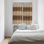 Retro Country Brown Wooden Board Window Valance Curtains, Farmhouse Gradient - Image 2