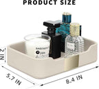 SANZIE Luxury Leather Tray Desktop Storage Catchall Organizer Decorative Tray