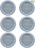 VENTS-US - 4" Round Plastic Light Gray Vent Cover - Compatible with a 4 Inch by VENTS-US