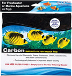 PENN-PLAX Carbon Infused Aquarium Filter Media Pad – Easy to Cut into Any Size by Penn-Plax