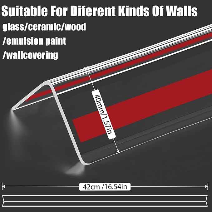 4 PCS Wall Corner Protectors, 42cm Length Self-Adhesive Plastic Baby Corner