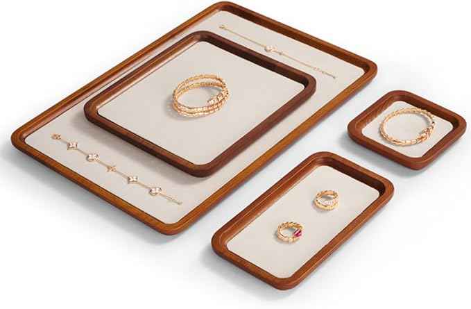 Solid Wood Jewelry Display Flat Tray