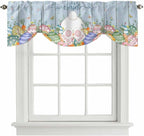Spring Easter Tie Up Valance Curtains by Unknown