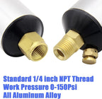 Oil Water Separator for Air Line, 1/4 Inch NPT Inlet and Outlet, Air Compressor - Image 2