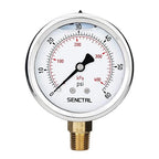 SENCTRL 60 Psi Glycerin Liquid Filled Low Pressure Gauge, 2.5" Dial Size by senctrl