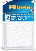 Filtrete 18x24x1 AC Furnace Air Filter, MERV 13, MPR 1900, Premium Allergen by Filtrete