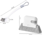 2 in 1 Window Brush Wet and Dry Brushes Window Grooves Scrubber Tools Set Door - Image 9