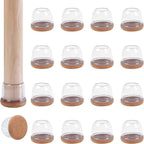 Ezprotekt 24 Pcs Clear Chair Leg Floor Protectors