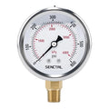 SENCTRL 0-600 Psi Glycerin Liquid Filled Pressure Gauge, 2.5" Dial Size by senctrl