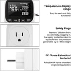 Diymore 1800W Digital Temperature Controller Plug in Thermostat Outlet Digital - Image 4