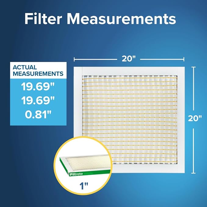 Filtrete 20x20x1 AC Furnace Air Filter, MERV 8, MPR 700, Tough on Pollen - Image 2